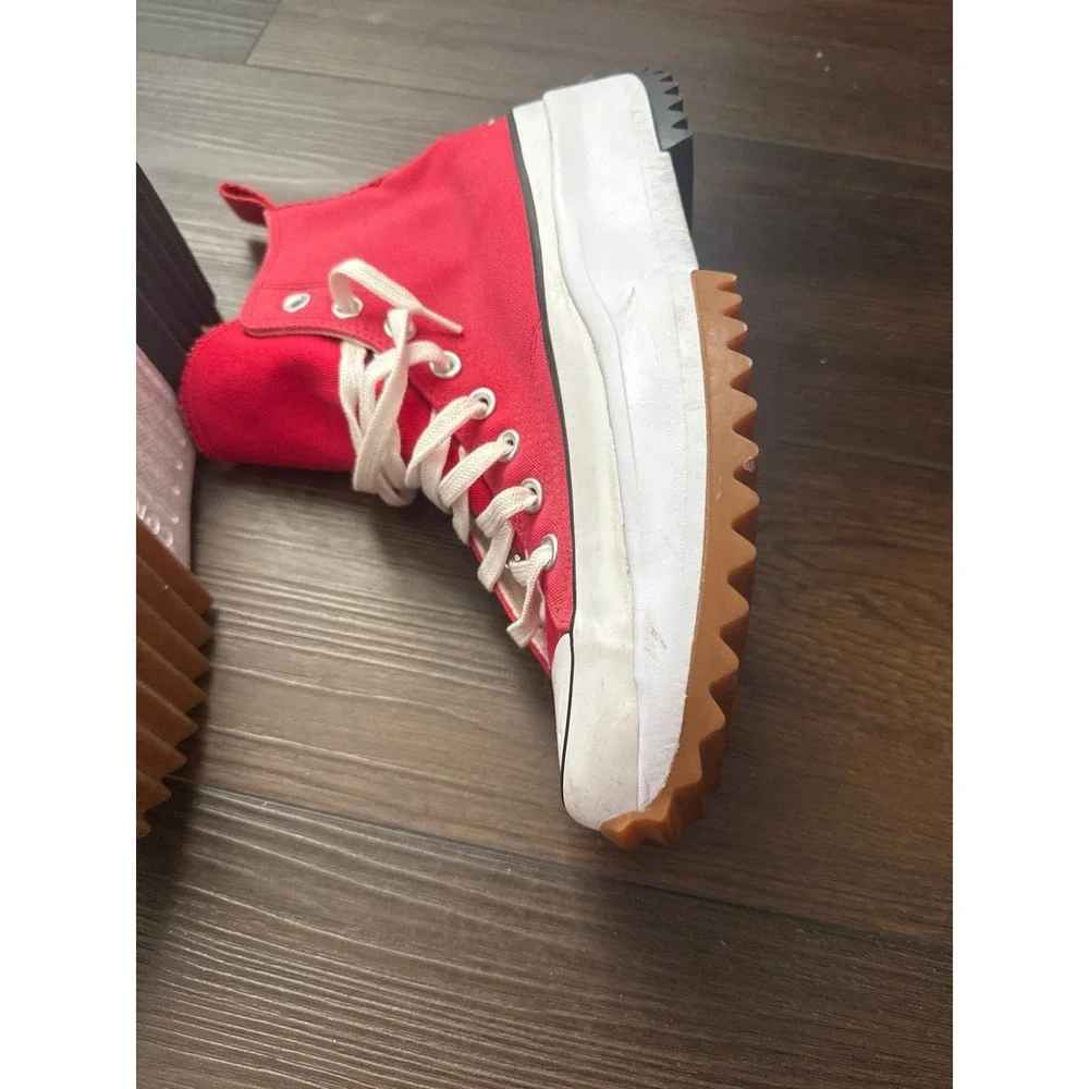 High Top Red Converse - Picture 5 of 12